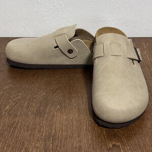 Cushionaire Hana Clogs US M8.5 Slip On Comfort Tan New without Box